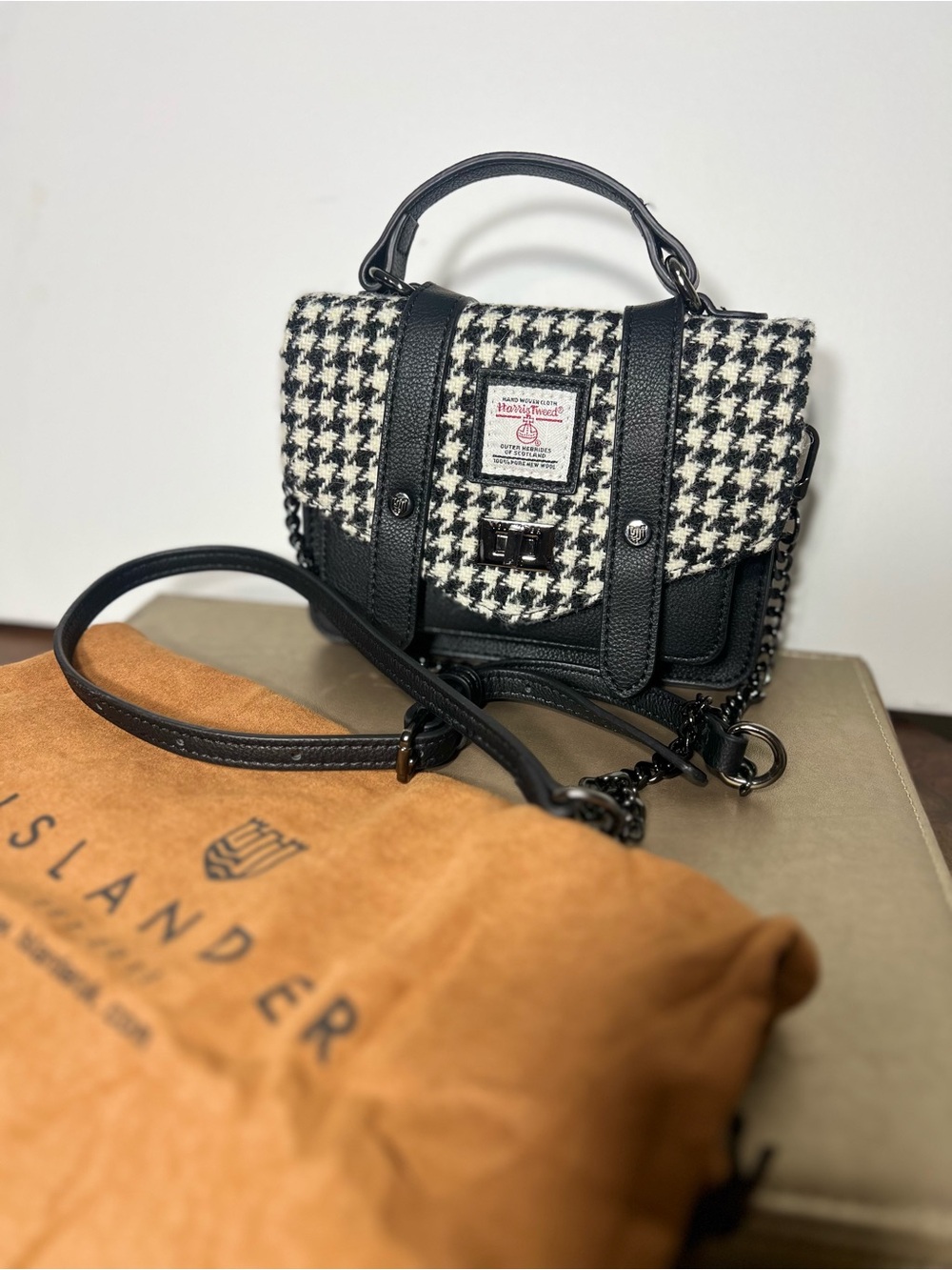 Islander Harris Tweed Tartan Satchel - Mini